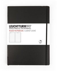 Leuchtturm1917 Notitieboek Zwart - Medium - Gelinieerd