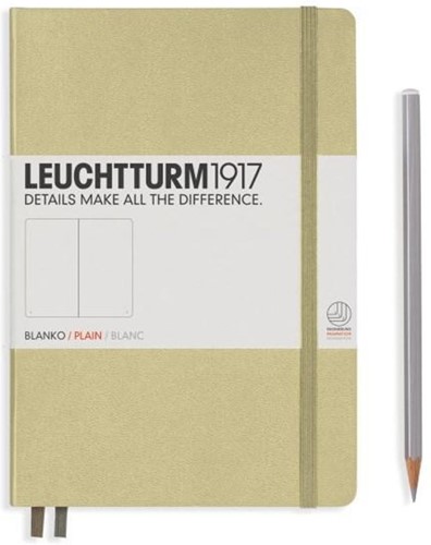Leuchtturm1917 Notitieboek Sand - Medium - Blanco