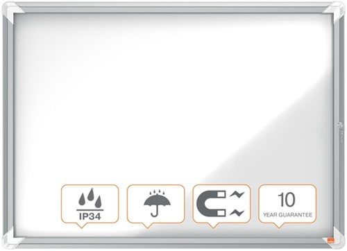 Buitenvitrine Nobo Premium Plus 8xA4 draaideur magnetisch-7