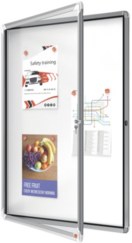 Buitenvitrine Nobo Premium Plus 9xA4 draaideur magnetisch-1