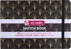 Talens Art Creation schetsboek Art Deco, 140 g/m², ft 21 x 14,8 cm, 80 vel