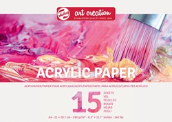 Talens Art Creation acrylpapier, 290 g/m², ft A4, blok van 15 vel