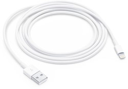 Apple kabel, Lightning (8-pin) naar USB-A, 2 m, wit