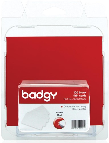 Badgy 100 blanco, dunne kaarten van 0,5 mm voor Badgy100 of Badgy200-2