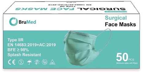 Mondmasker type IIR, volgens Europese norm EN 14683, doos van 50 stuks-2