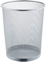 Mesh papiermand 15 liter, zilver