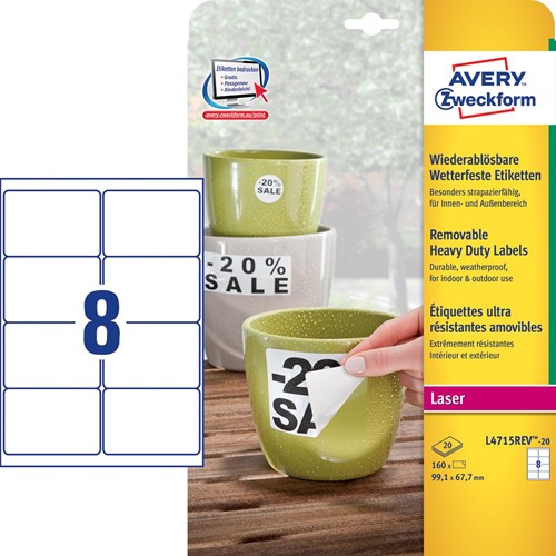 Avery afneembare weerbestendige etiketten Ft 99,1 x 67,7 mm (b x h), wit, doos van 160 etiketten-3