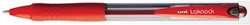 Uni-ball balpennen Laknock schrijfbreedte 0,4 mm, schrijfpunt: 1 mm, medium punt, rood