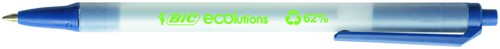 Balpen Bic Ecolutions medium blauw