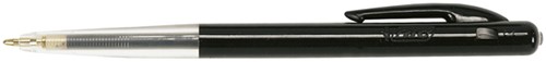 Balpen Bic M10 medium zwart blister à 2 stuks-2