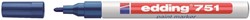 Paintmarker edding 751 op oliebasis 1-2mm blauw