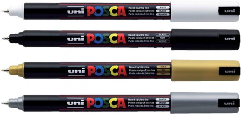 Paintmarker Uni POSCA PC1MR extra fijn rood-2