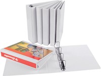 Presentatieringband Esselte Essentials panorama A4 4-rings D-mechaniek 20mm wit-2