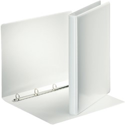 Presentatieringband Esselte panorama A4 4-rings D-mechaniek 20mm PP wit