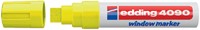 Krijtstift edding 4090 window schuin 4-15mm neon geel blister à 1 stuk-2