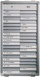 Aan-afwezigheidsbord Legamaster 310x260mm 10 namen