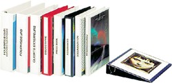 Presentatieringband Esselte Essentials A4 panorama 23-rings O-mechaniek 20mm rood