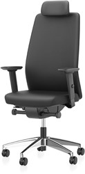 Interstuhl AIM Manager Limited Leather zwart bureaustoel