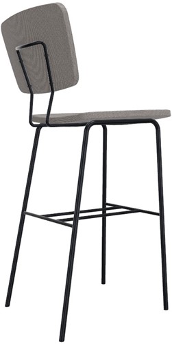 Barkruk Pleun zwart frame en 6 verschillende stofkleuren-2