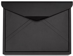 Brievenbus Verona zwart 38x12x29cm
