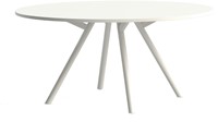 Bridge vergadertafel rond 120 cm doorsnede, rechthoekige poten 30 x 50 mm, vaste hoogte 75 cm.-3