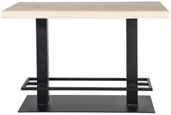 Bartafel Durango massief eiken hout 140x80x94cm