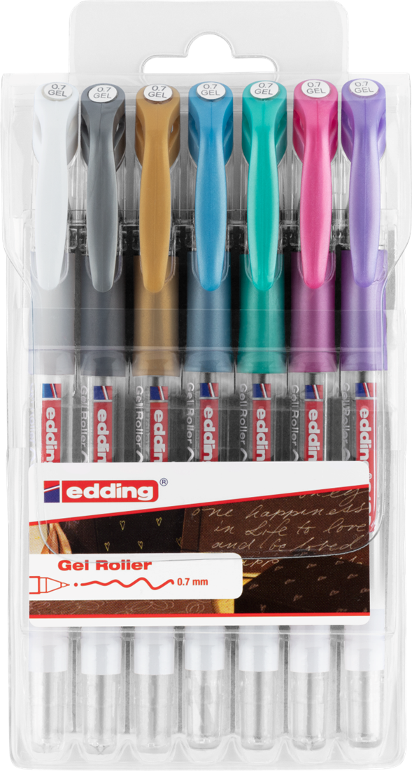 Gelstifte edding 2185 Gelroller, weiß, gold, silber, blau, grün 2025 Gelstifte edding 2185 Gelroller, weiß, gold, silber, blau, grün 2025