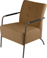 Alfa loungestoel  met hoge rug en 4-poots frame