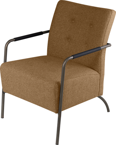 Alfa loungestoel  met hoge rug en 4-poots frame