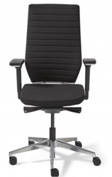 Easy4Office Pro NPR-1813 bureaustoel - zwart - gestoffeerd