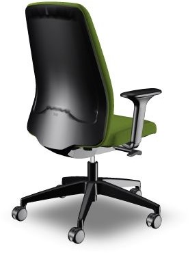 Interstuhl New EveryIs1 EV151 bureaustoel - groen - Era - Kunststof en zwart - NEN EN 1335 gecertificeerd bij Easy4Office