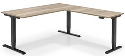Flex3+ elektrisch zit-sta hoekbureau