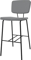Forza barkruk 4-poots frame, zithoogte 82 cm, zitting en rug stof 5 cm