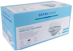 Chirurgisch mondmasker, type IIR, 3- laags, met CE certificaat