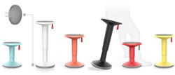 UpIS1 110U stijlvolle multifunctionele kruk en stahulp instelbaar van 590-845mm