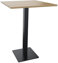 Kolom tafel vierkant 80 x 80 cm - vierkante voet 50 x 50 cm - H 110 cm