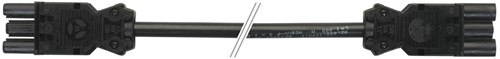 Koppelsnoer - bus/stekker - GST18-3 - 3 m - zwart