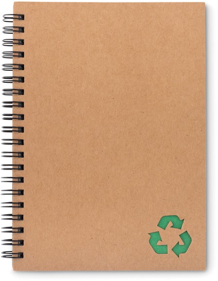 Ru dividend stikstof Papiersteen notitieboek 18 x 13 cm, met ringband, groen, 70 vel gelineerd  bij Easy4Office