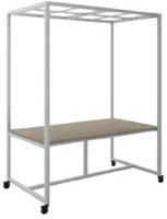 Vergadertafel Move op wielen met rooster dakelement zithoogte 75 cm-2