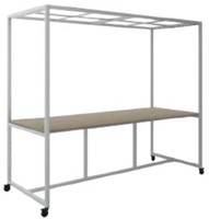 Vergadertafel Move op wielen met rooster dakelement zithoogte 75 cm-3