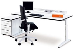 Bureau Palmberg Caldo hoogte instelbaar van 65-85cm