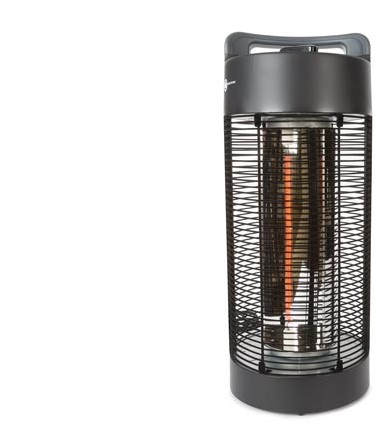 monster zeil nakomelingen Perel terrasverwarming Patio heater - Cilindervormig tafelmodel - 1200W -  IPx4 - Spatwaterdicht bij Easy4Office