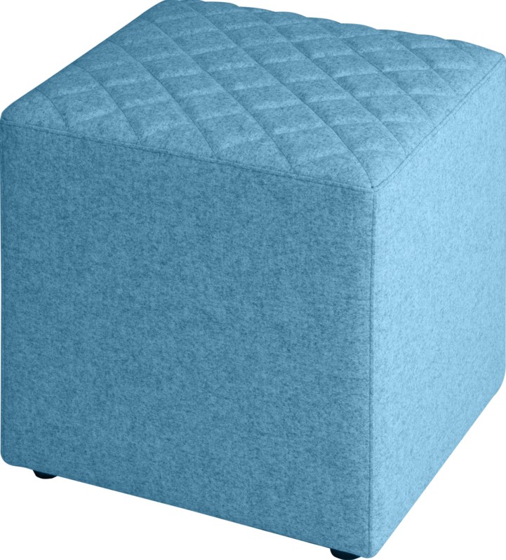 blok Dynamiek Regenachtig Poef Easy4Office vierkant - 80 x 80 cm - Era poederblauw CSE39 - 60 cm hoog  bij Easy4Office