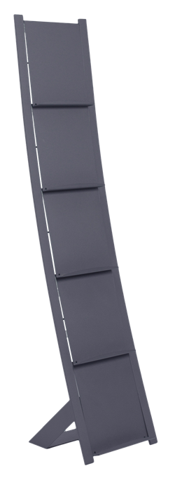 Brochurehouder Prima Vista V5 donkergrijs Toon van Tuijl