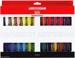 een andere Met bloed bevlekt Beleefd Acrylverfset Royal Talens Amsterdam 24 tubes bij Easy4Office