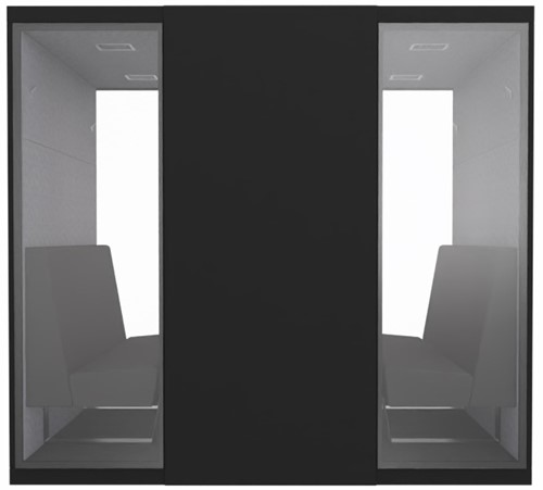 VOX Large akoestische werkplek zwart - Standaard model-3