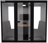 VOX Large akoestische werkplek zwart - Standaard model