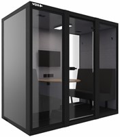 VOX Large akoestische werkplek zwart - Standaard model-2