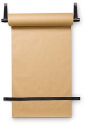 Wandrolhouder Leer Loop met Papier 63x6cm