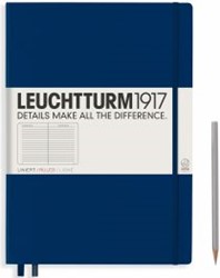 Leuchtturm1917 Master Classic (A4+) Hardcover Notebook Gelinieerd - Navy